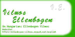 vilmos ellenbogen business card